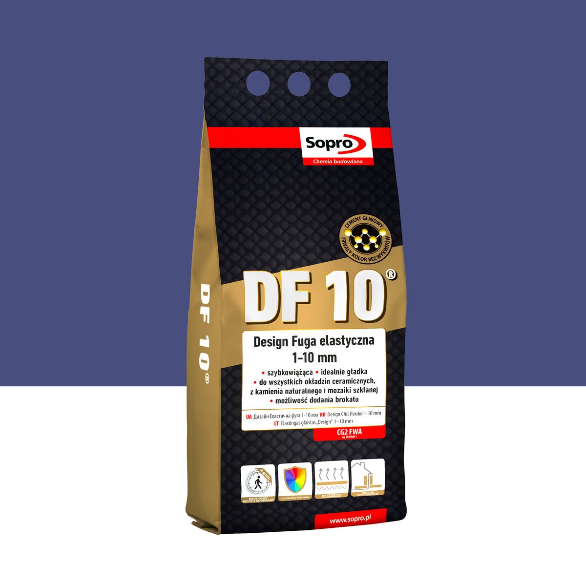 Fuga elastyczna DF10 Niebieska 98 2 kg Sopro