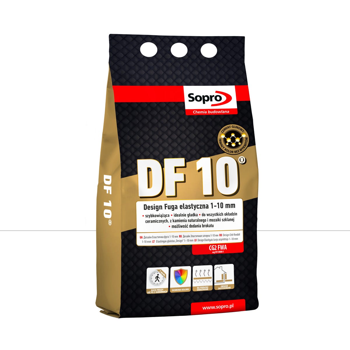Fuga elastyczna DF10 Biała 10 4 kg Sopro