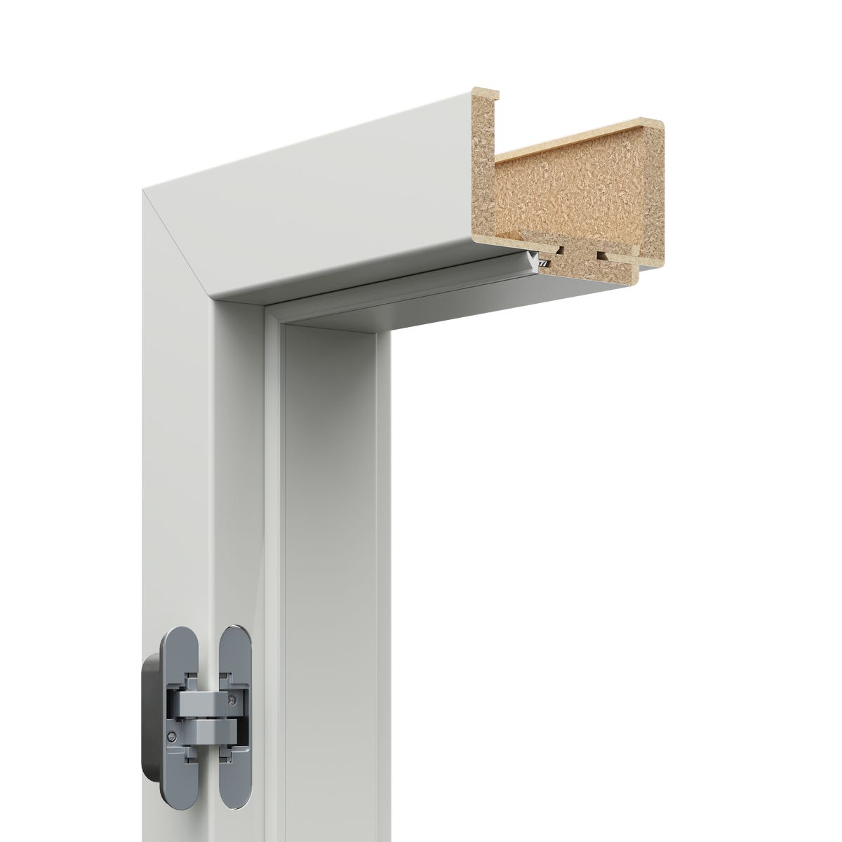 Ościeżnica regulowana bezprzylgowa Porta 60 lewa Art Deco szara zakres regulacji 160-180 mm