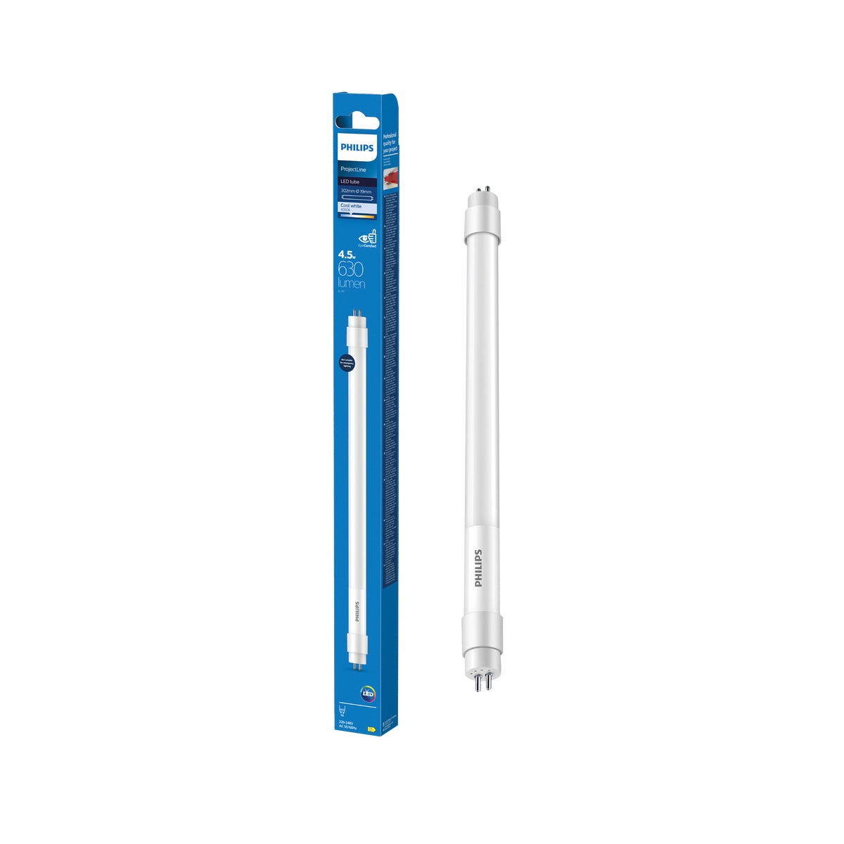 Świetlówka LED T5 G5 4,5 W 30 cm Neutralna biel Philips