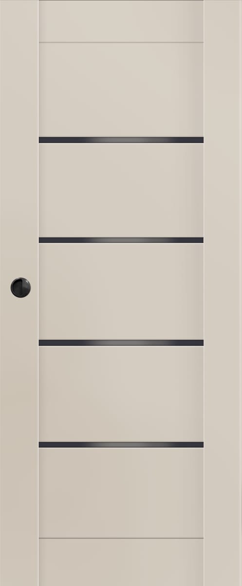 Drzwi przesuwne pokojowe Vinci Nero Cashmere 80 prawe Voster