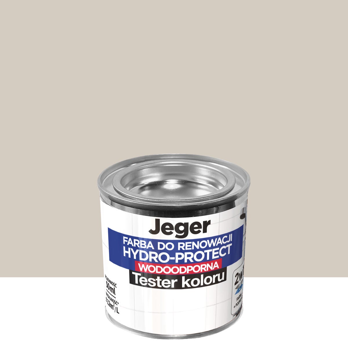Tester farby do renowacji Hydro-Protect Beż 50 ml Jeger