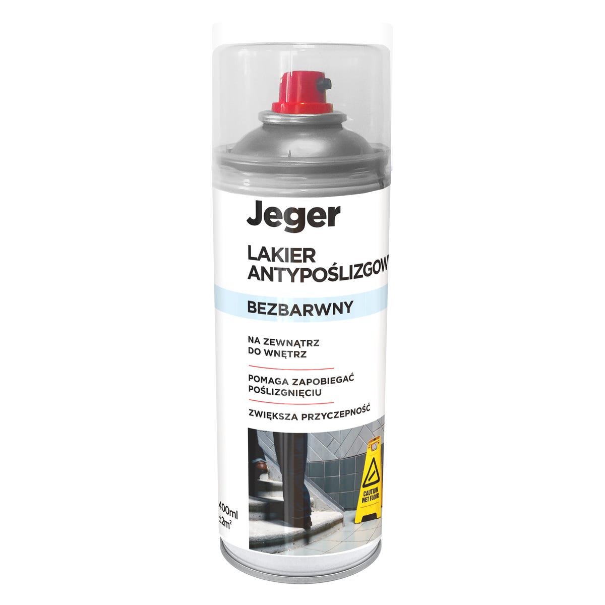 Lakier antypoślizgowy w sprayu Bezbarwny 400 ml Jeger