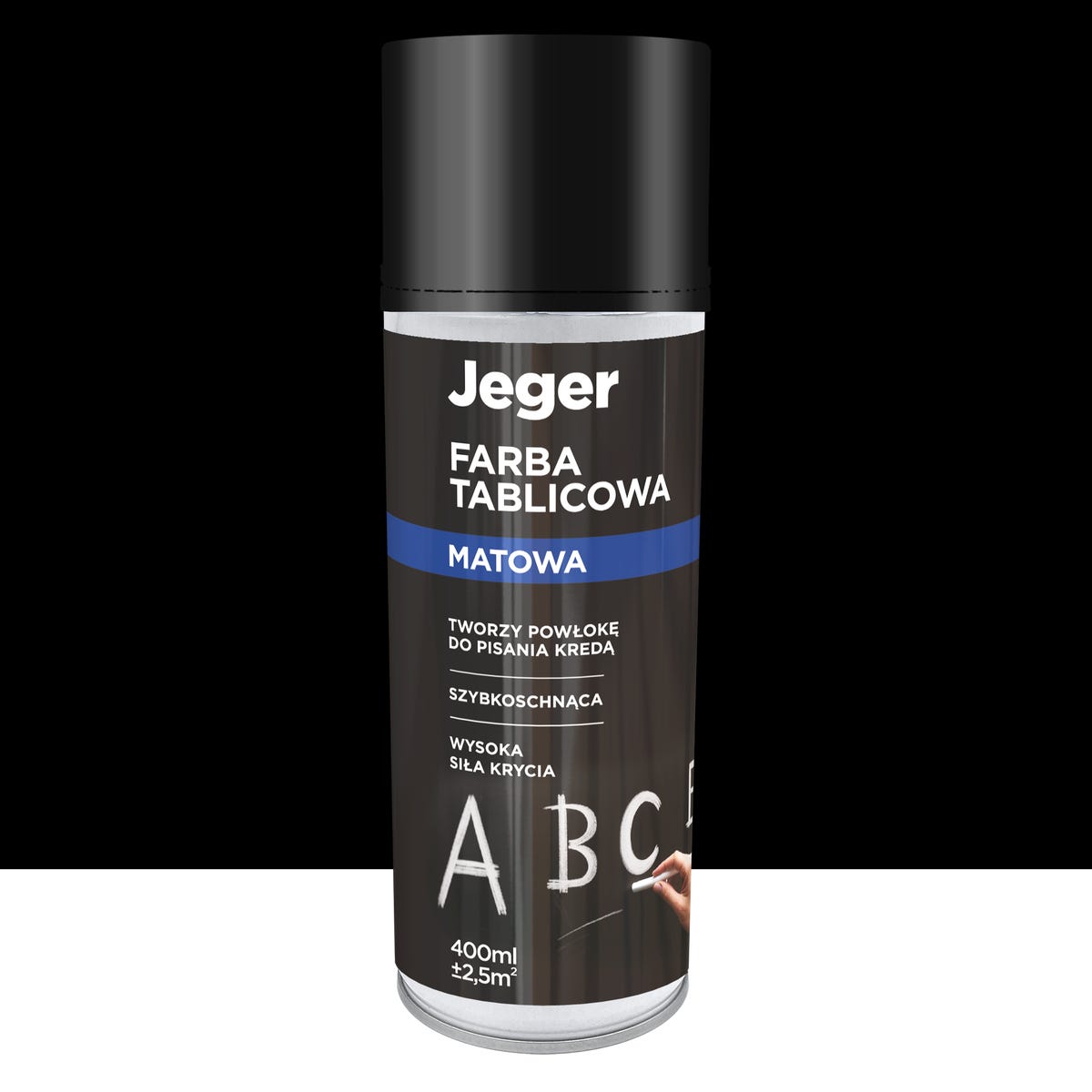 Farba tablicowa w sprayu czarny mat 400 ml Jeger