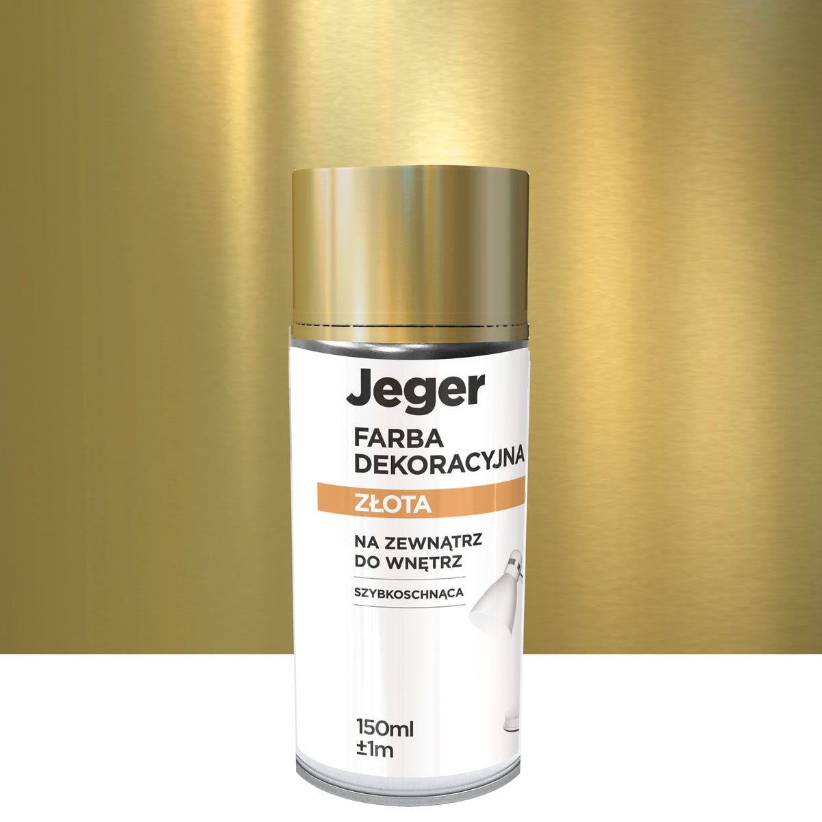 Farba dekoracyjna w sprayu złota 150 ml Jeger