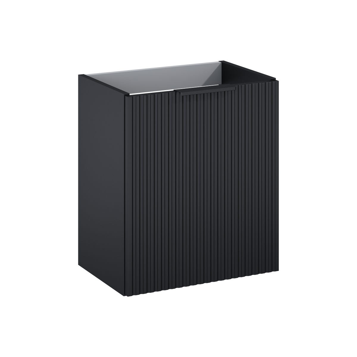 Szafka łazienkowa wisząca Nabel 43.8x.8x50 cm czarna Roca