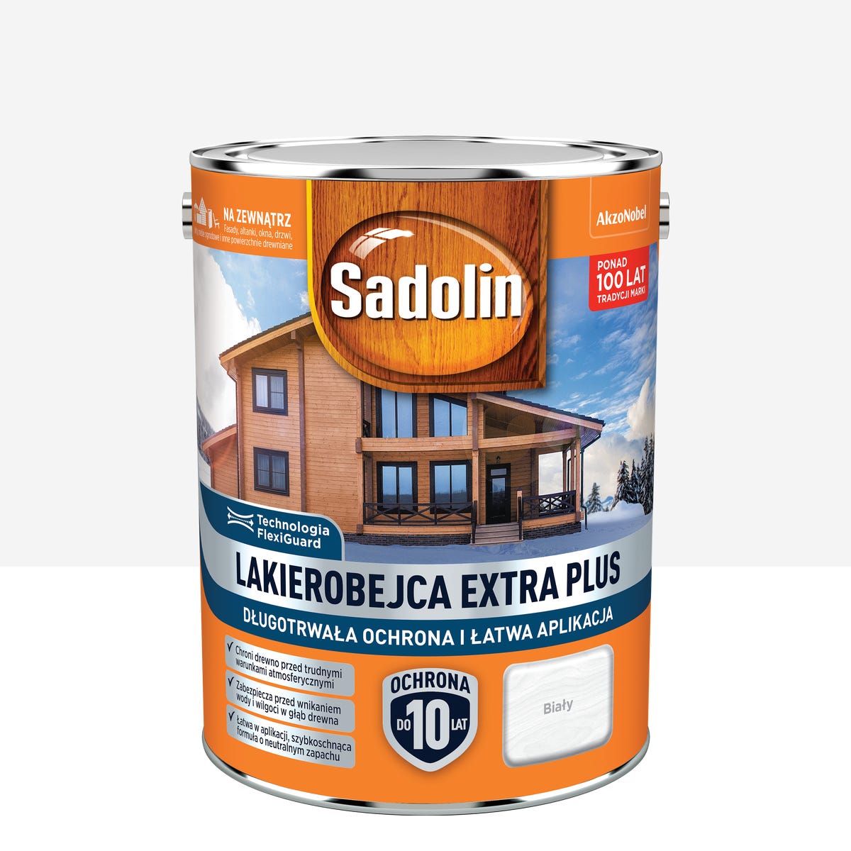Lakierobejca Extra Plus Biała 4.5 l Sadolin
