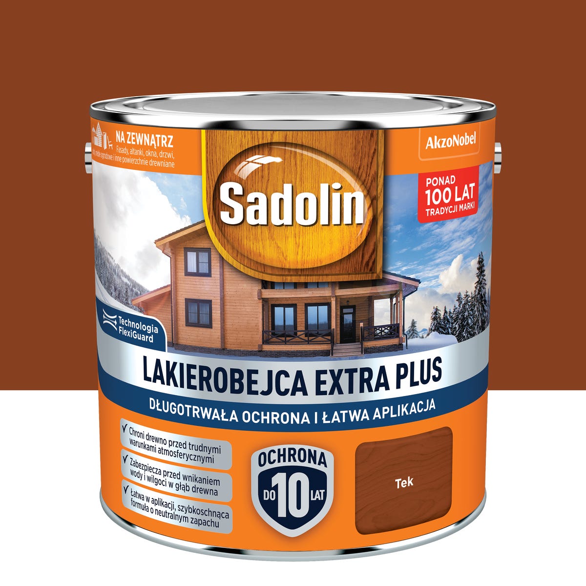 Lakierobejca Extra Plus Tek 2.5 l Sadolin