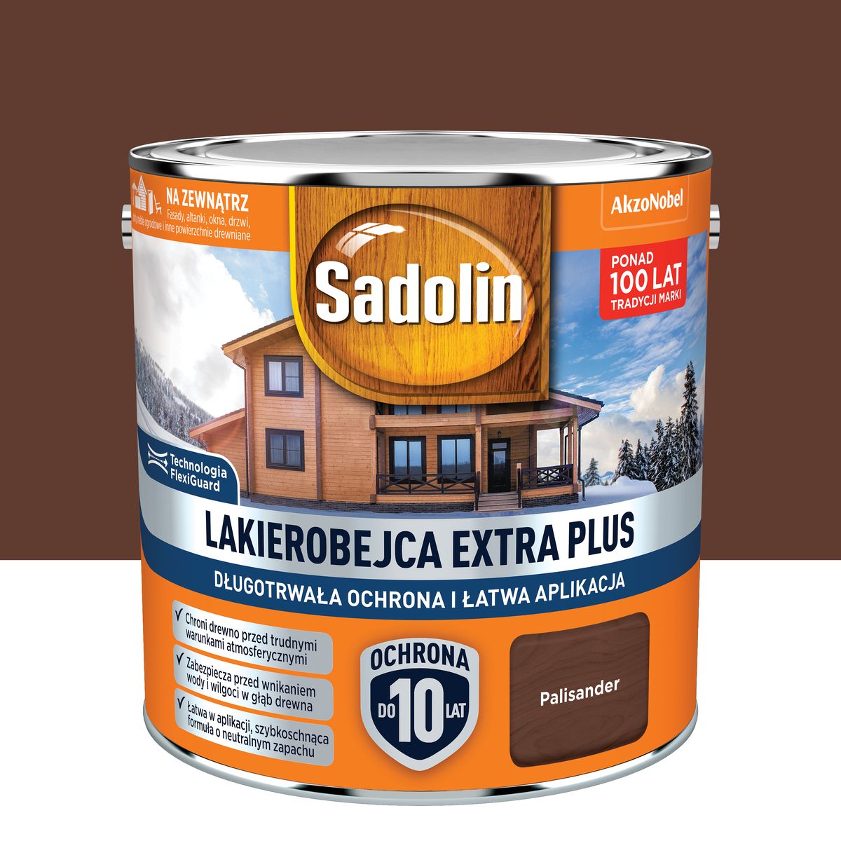 Lakierobejca Extra Plus Palisander 2.5 l Sadolin