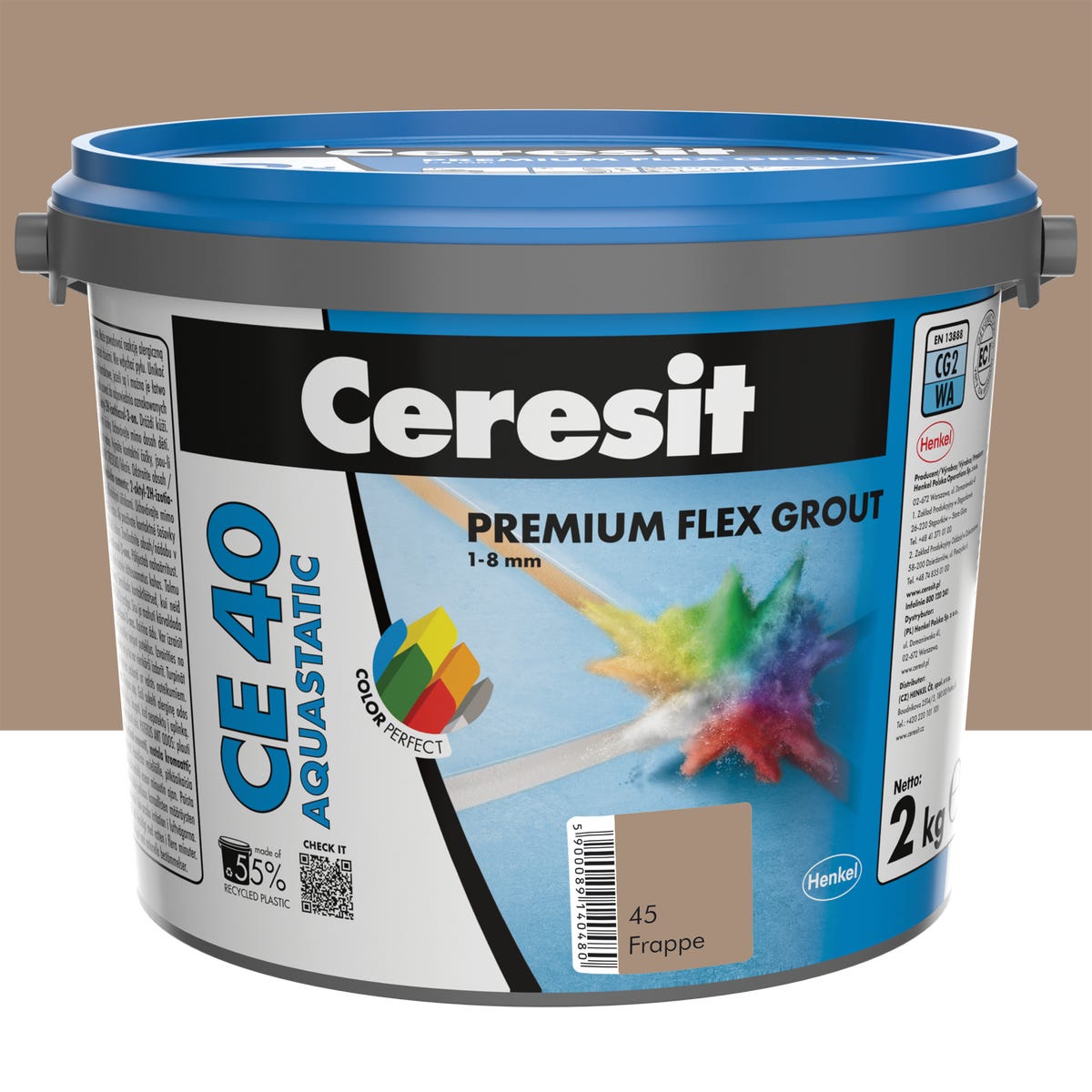 Fuga elastyczna wodoodporna Frappe 45 2 kg Ceresit