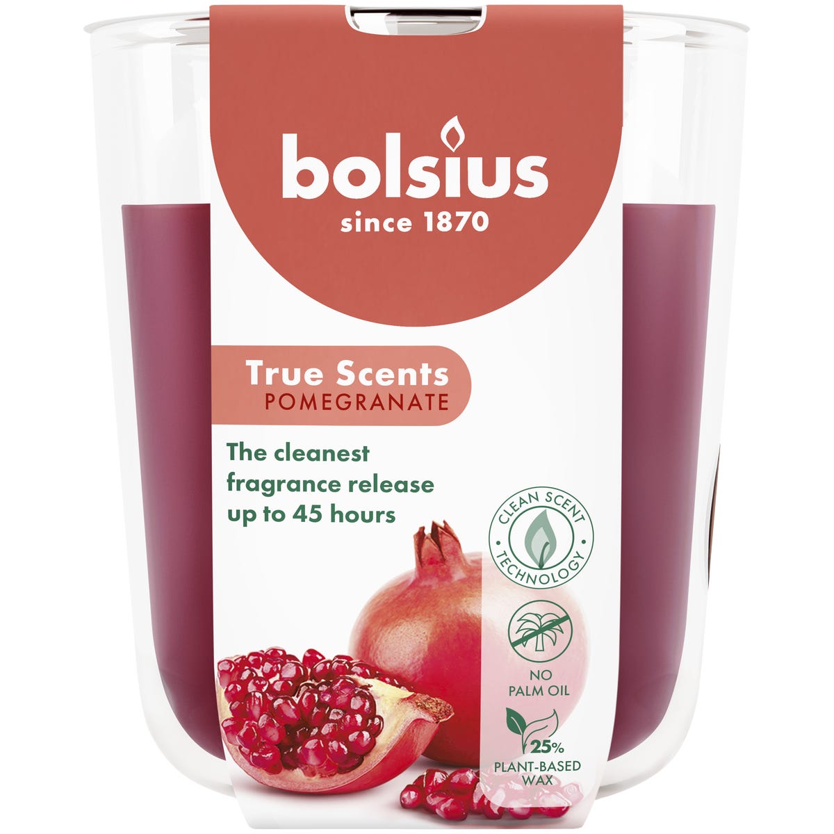 Świeca zapachowa Pomegranate Bolsius 45 godzin