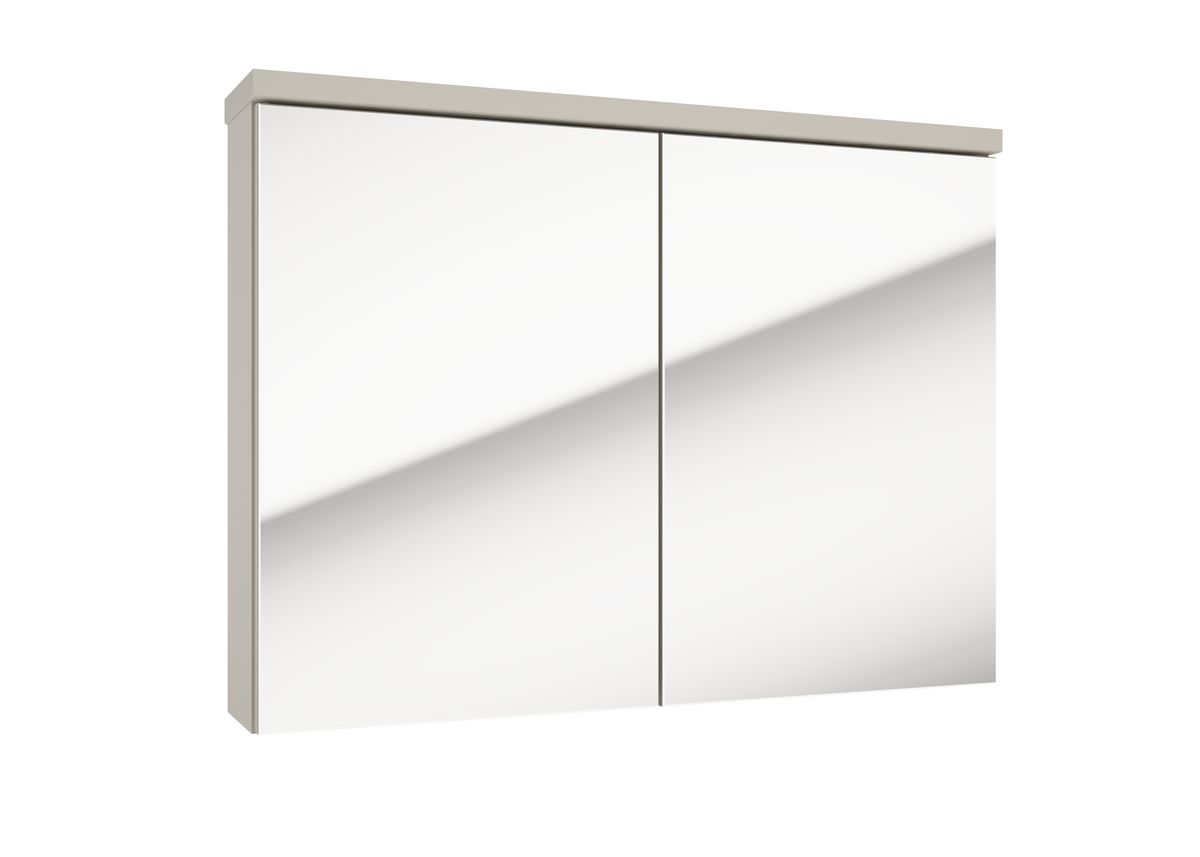 Szafka łazienkowa wisząca z lustrem 80.4x15x60 cm Stilla kaszmirowy mat