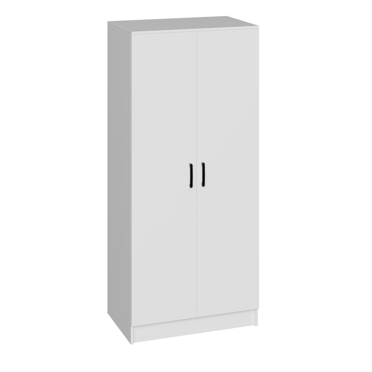 Szafa na ubrania dwudrzwiowa Gamma II biała 180 x 80 x 51 cm