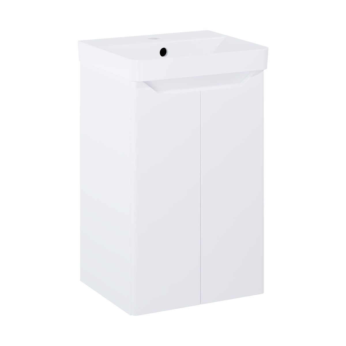 Zestaw szafka z umywalką 40.8x35.3 Moss biały mat