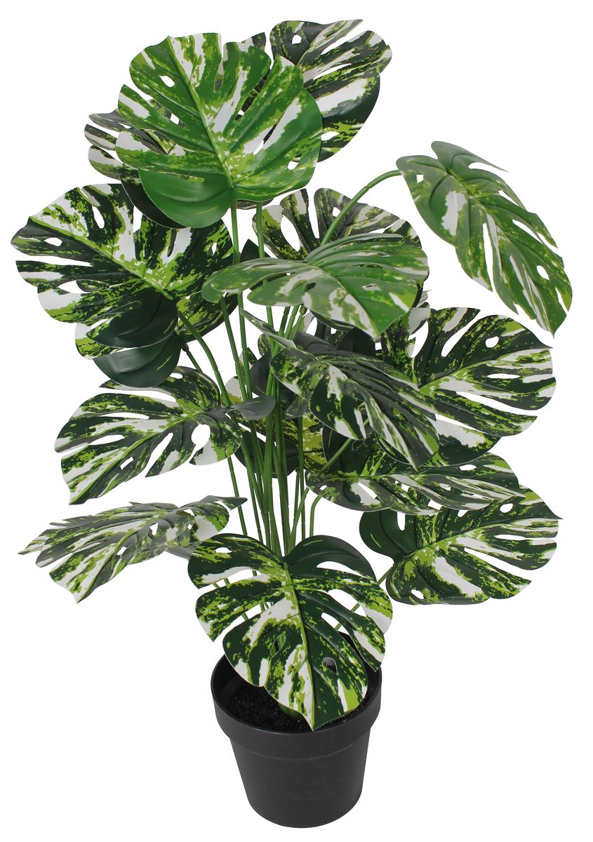 SPLENDID Monstera Variegata sztuczna w doniczce 85 cm