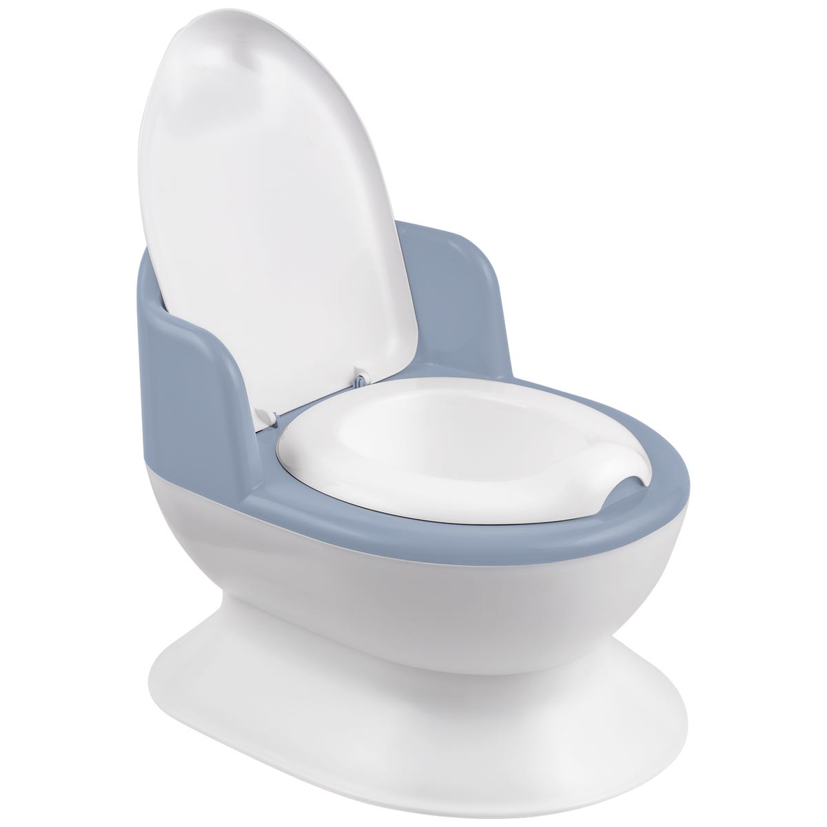 Nocnik dla dzieci z wyjmowanym pojemnikiem biało-niebieski