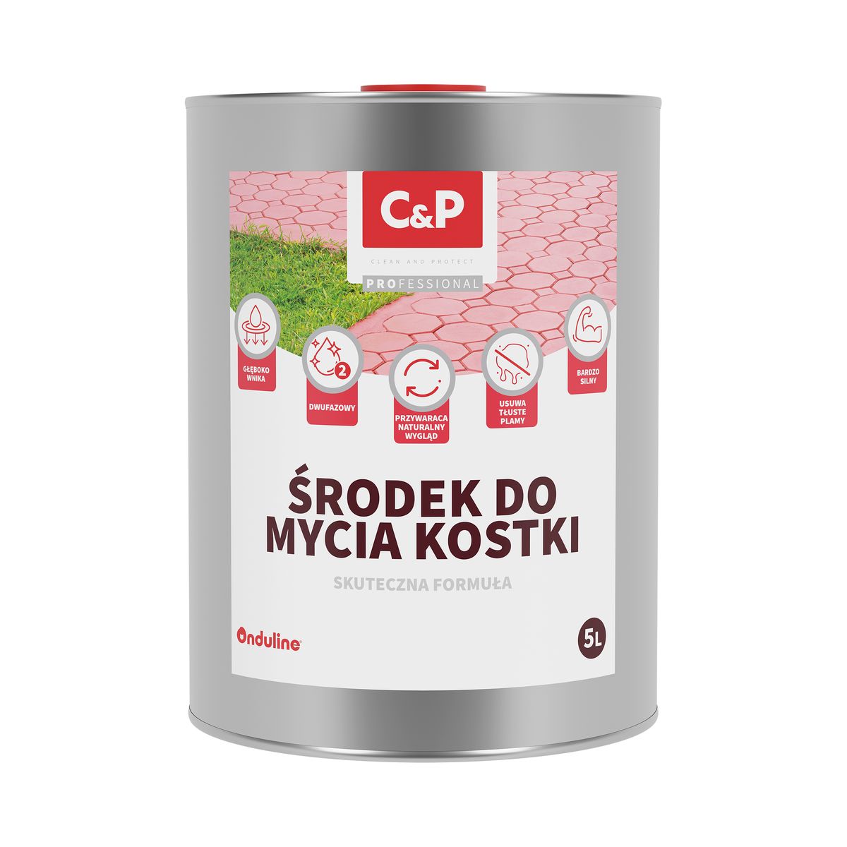 Środek do mycia kostki brukowej i betonu C&P 5 litrów