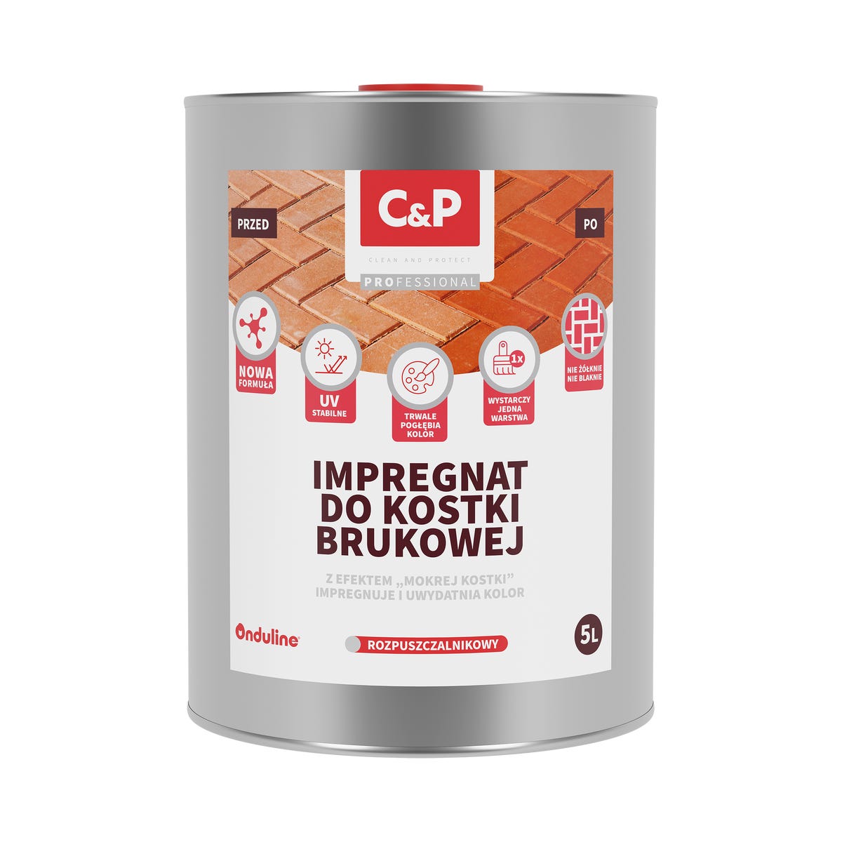 Impregnat rozpuszczalnikowy do kostki brukowej C&P WET 5 litrów