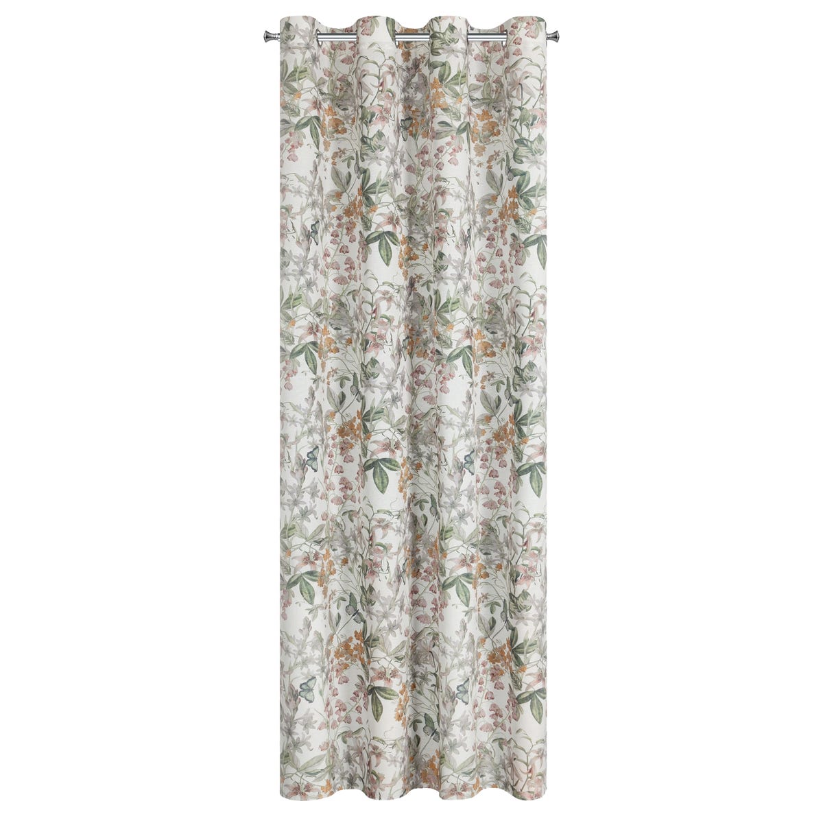Zasłona Venus Botanic zielono-żółta 140 x 250 cm na przelotkach