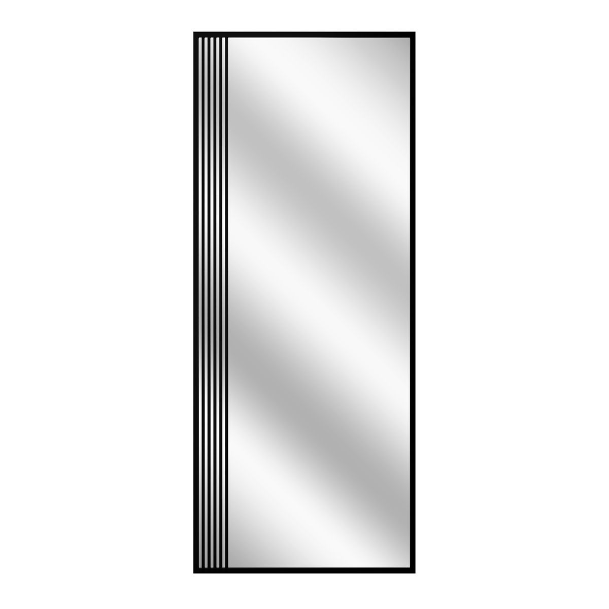 Lustro w ramie 60x150 cm Loft Luke czarny STYLER