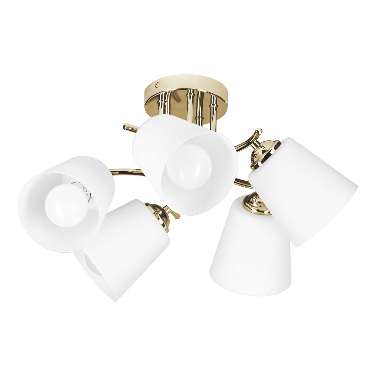 Lampa wisząca Emily złota 5 x E27 Action