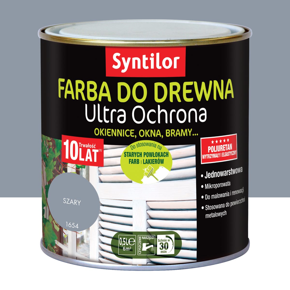 Syntilor Farba mikroporowa szara 0.5 l