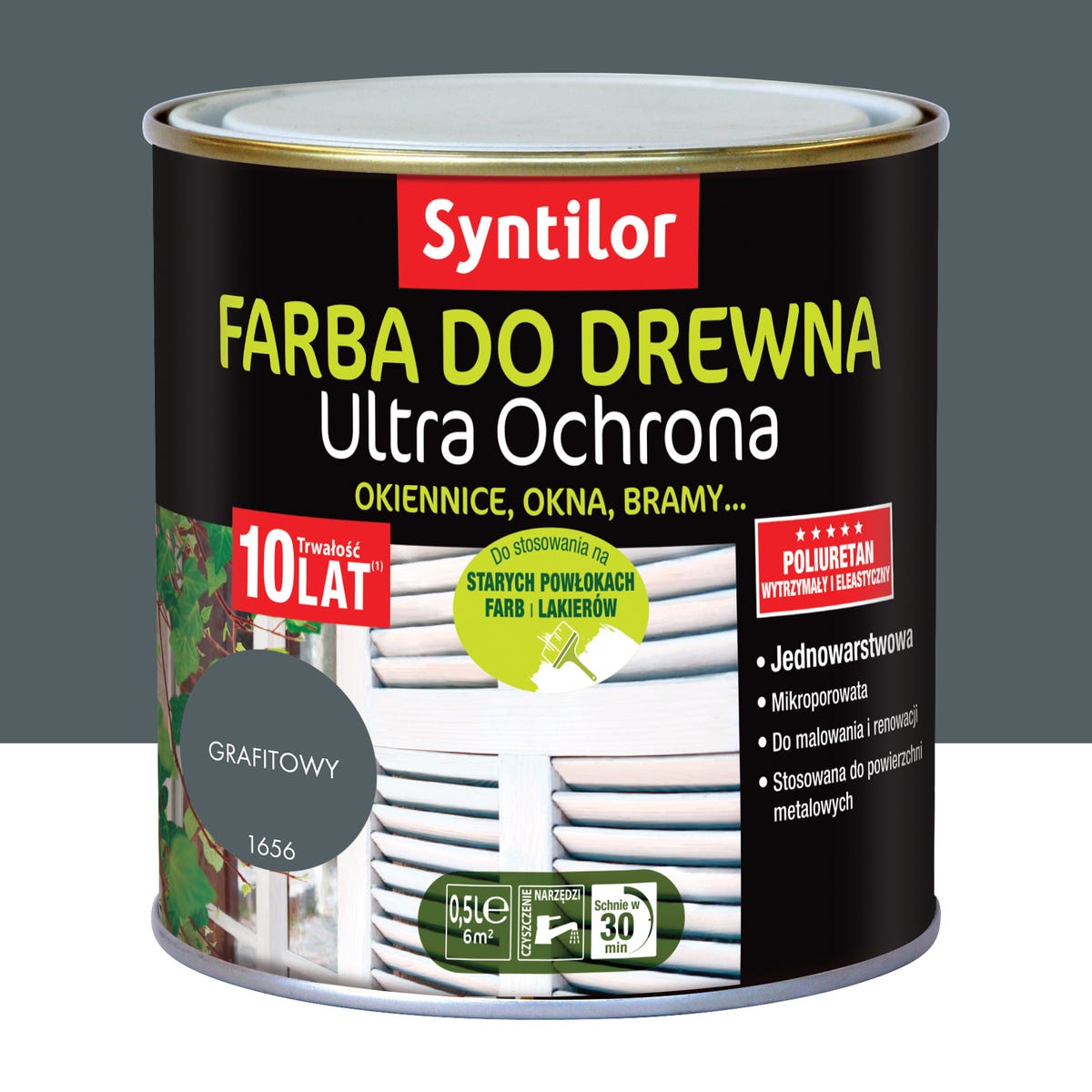 Syntilor Farba mikroporowa grafitowa 0.5 l