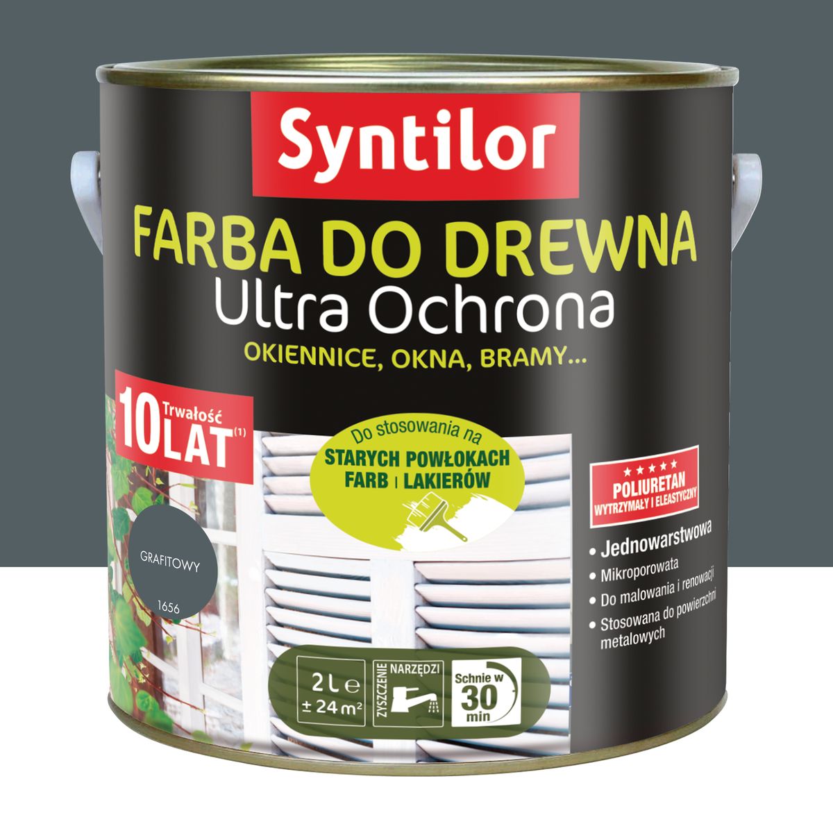 Syntilor Farba mikroporowa grafitowa 2 l