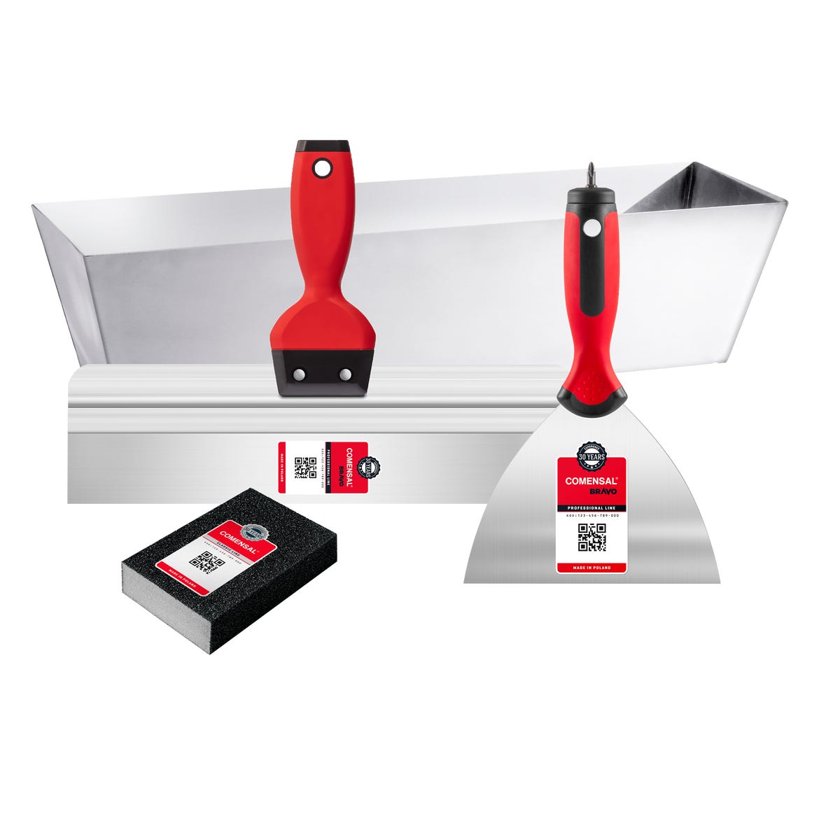 COMENSAL Prostokątna kielnia tynkarska do gładzi 30 cm Dry Wall