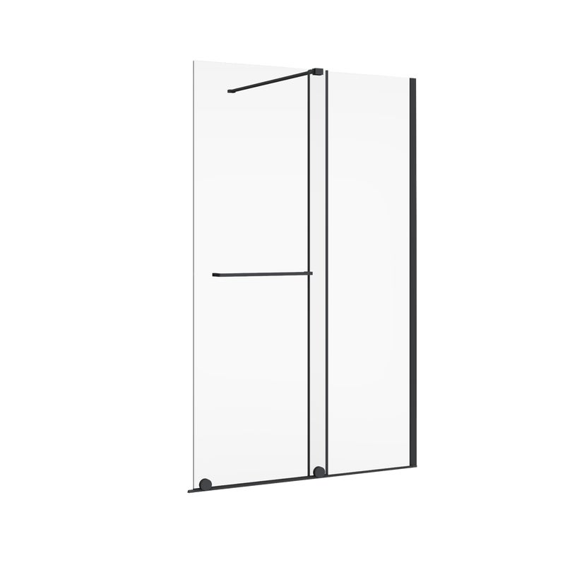 Kabina Walk-in Creative 100x200 transparentna profil czarny Sea-Horse