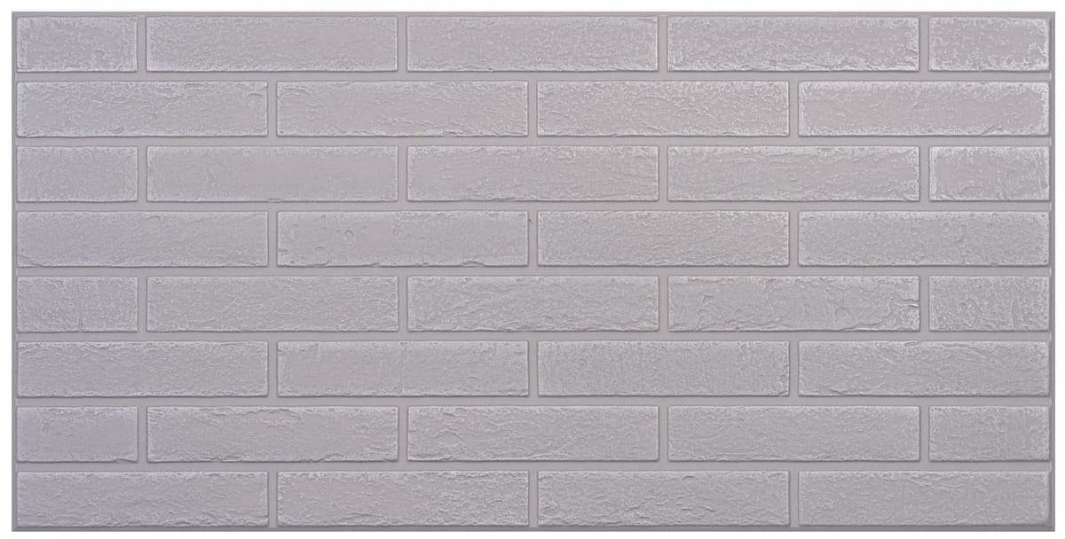 HOME AND ME Panel dekoracyjny Modern Brick Silver 100 x 50 cm polistyren 4 szt DMS