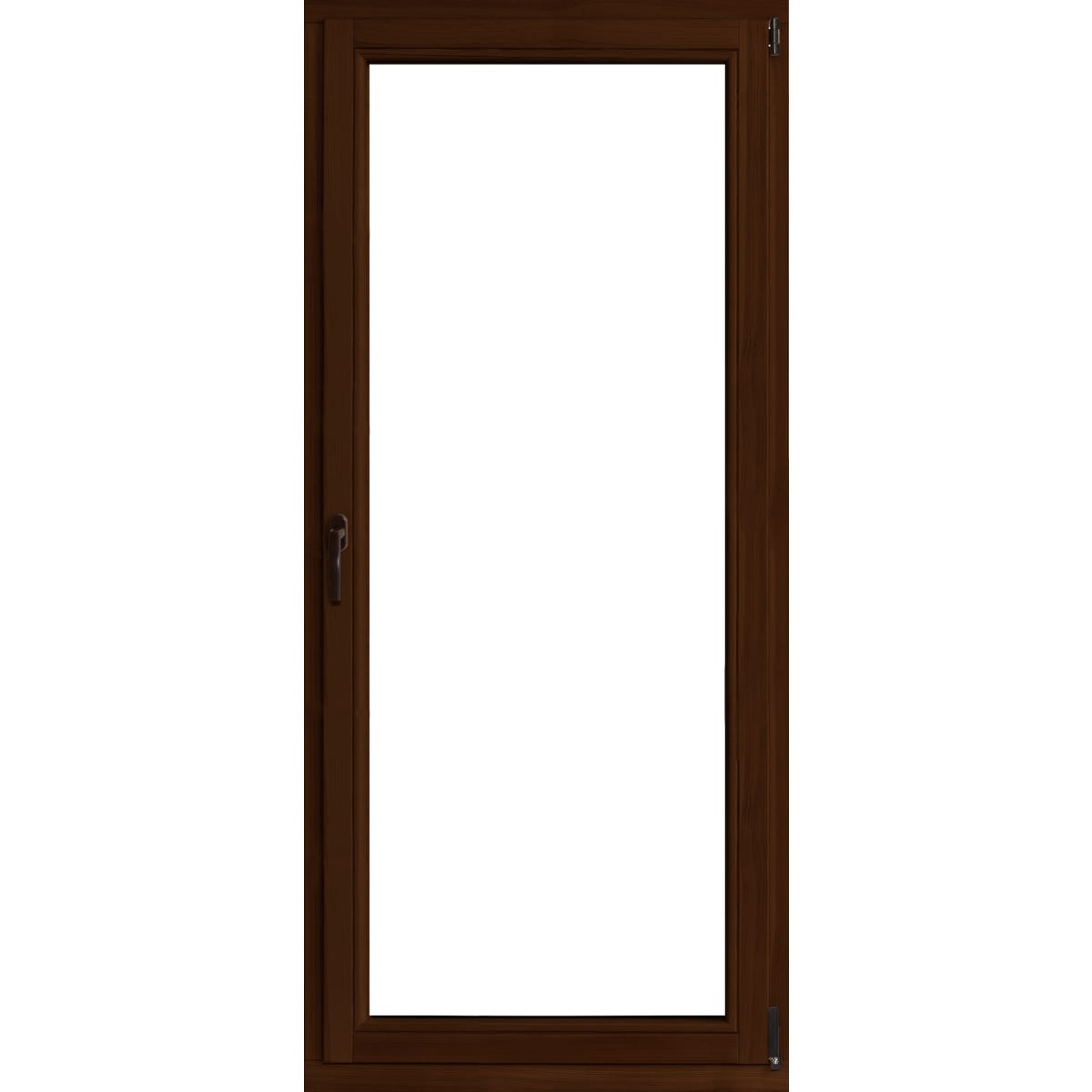 Lupol 3-szybowe balkonowe lakier kolor orzech OB3 90 RU 865x2095 mm