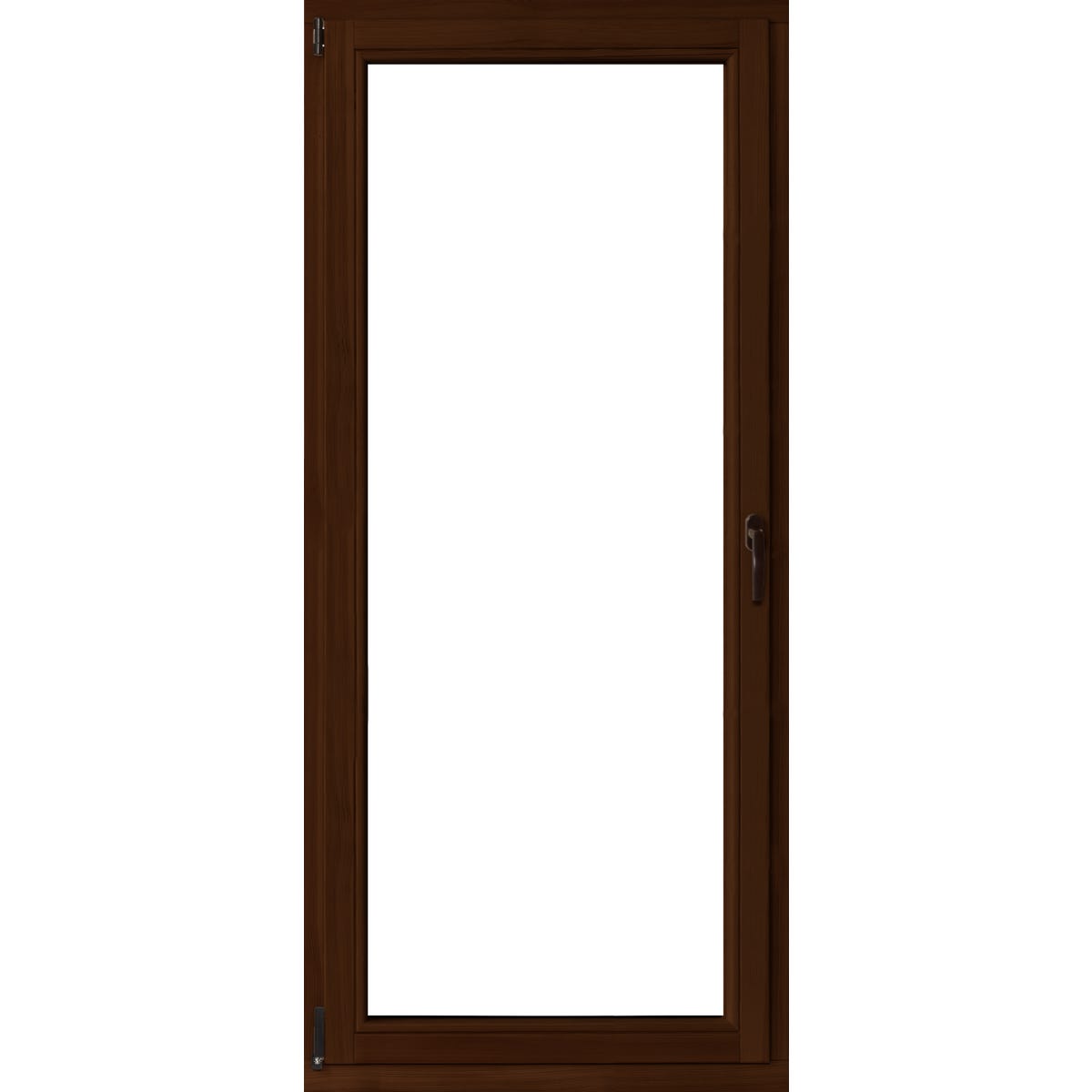Lupol 3-szybowe balkonowe lakier kolor orzech OB6 90 RU 865x2195 mm