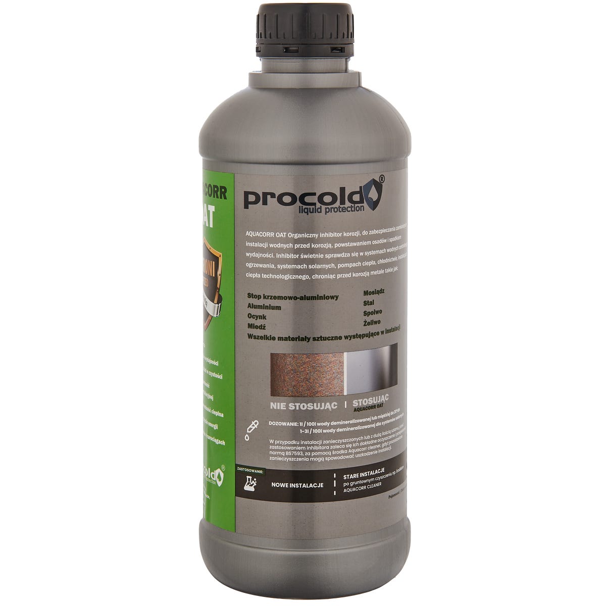 PROCOLD Inhibitor korozji do instalacji wodnych AQUACORR OAT 1L
