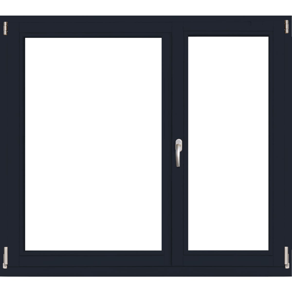 Lupol 2-szybowe fasadowe lakier kolor antracytowy O18 RU/R 1465x1135 mm