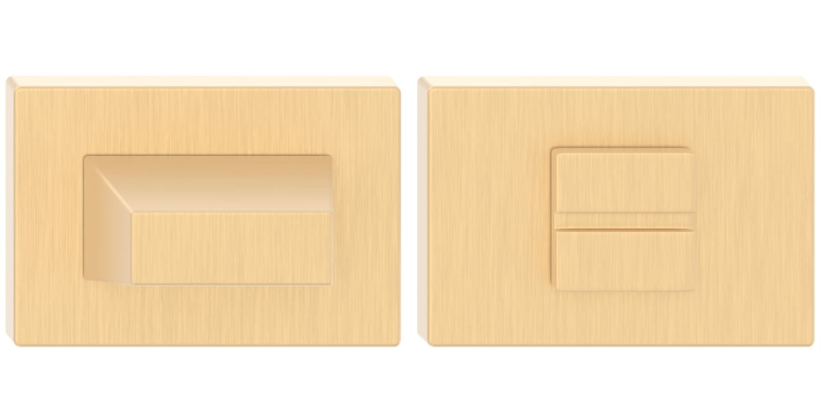 Rozeta podklamkowa do wc Enzo mosiądz Metal-Bud