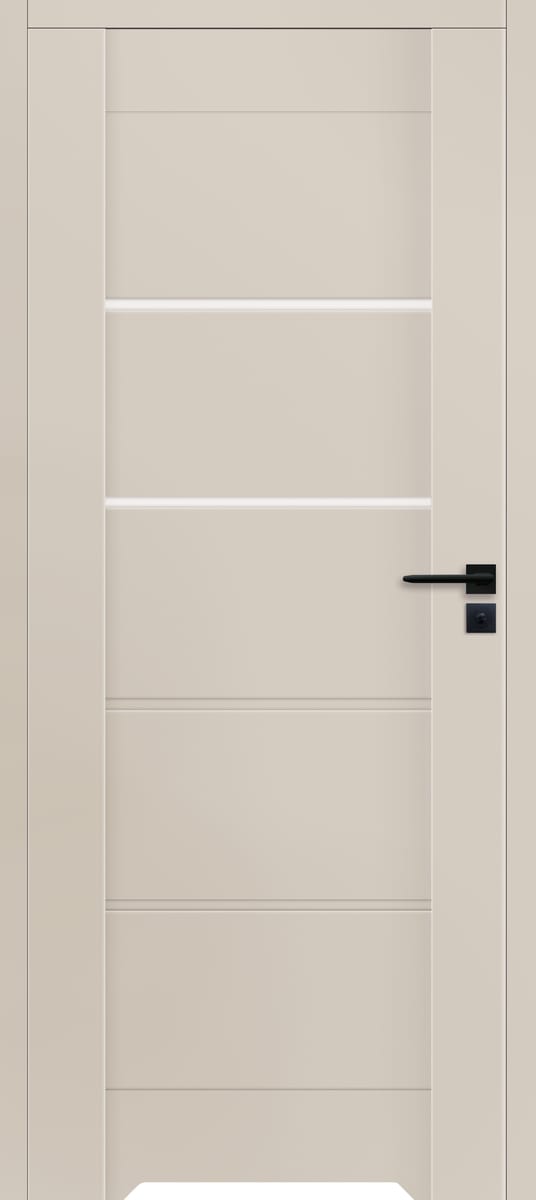 Drzwi wewnętrzne bezprzylgowe łazienkowe z podcięciem wentylacyjnym Vinci Kaszmir/Cashmere 90 lewe Voster