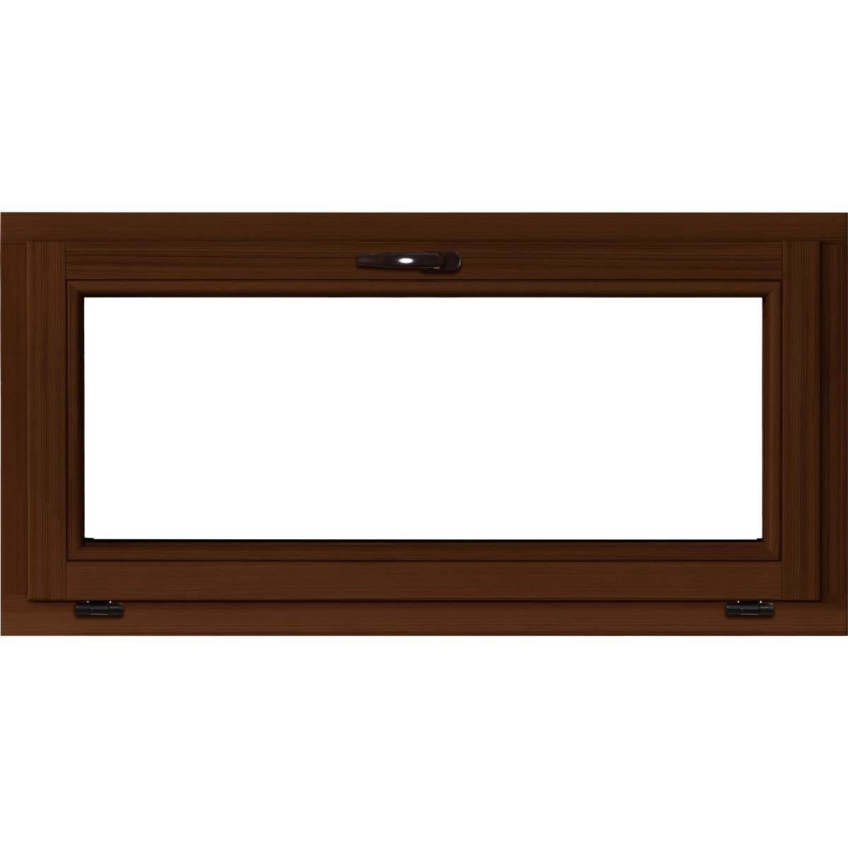 Lupol 2-szybowe fasadowe kolor lakier orzech O3 RU 1165x535 mm