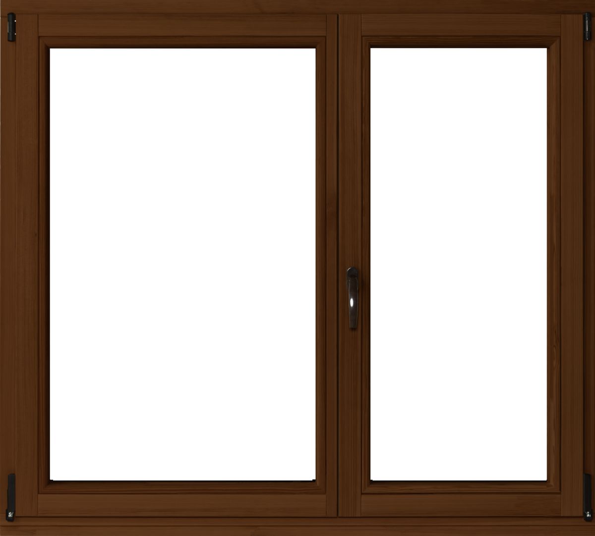 Lupol 2-szybowe fasadowe kolor lakier orzech O18 RU 1465x1135 mm
