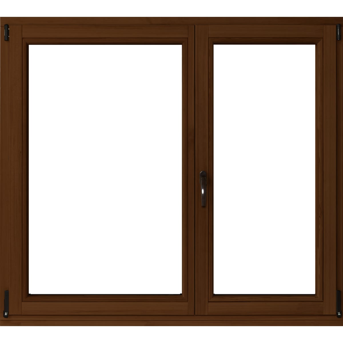 Lupol 2-szybowe fasadowe kolor lakier orzech O34 R/RU 1465x1435 mm