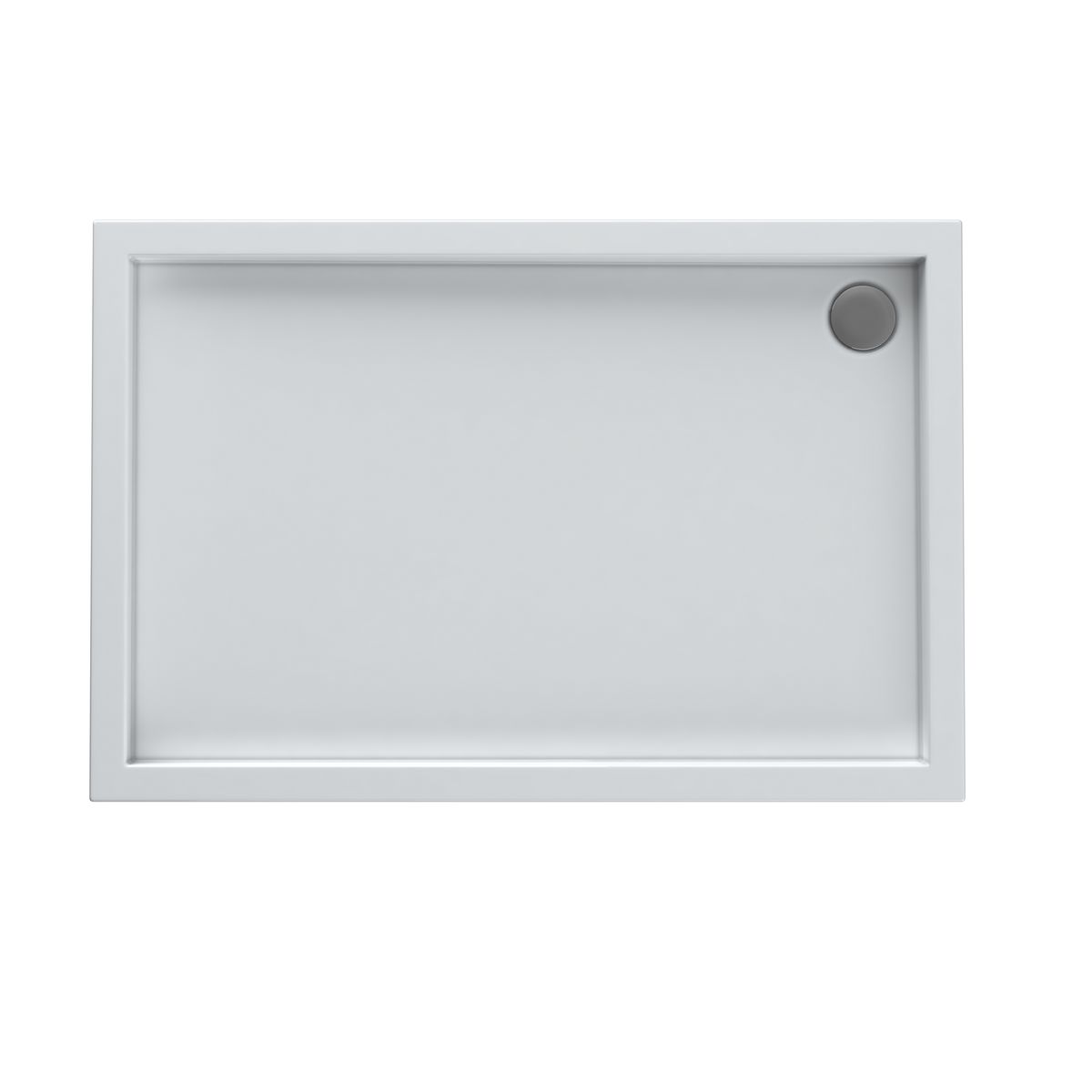 Brodzik do kabiny prysznicowej prostokątny 120x90x16/6 cm biały gładki Sinergid Schedpol