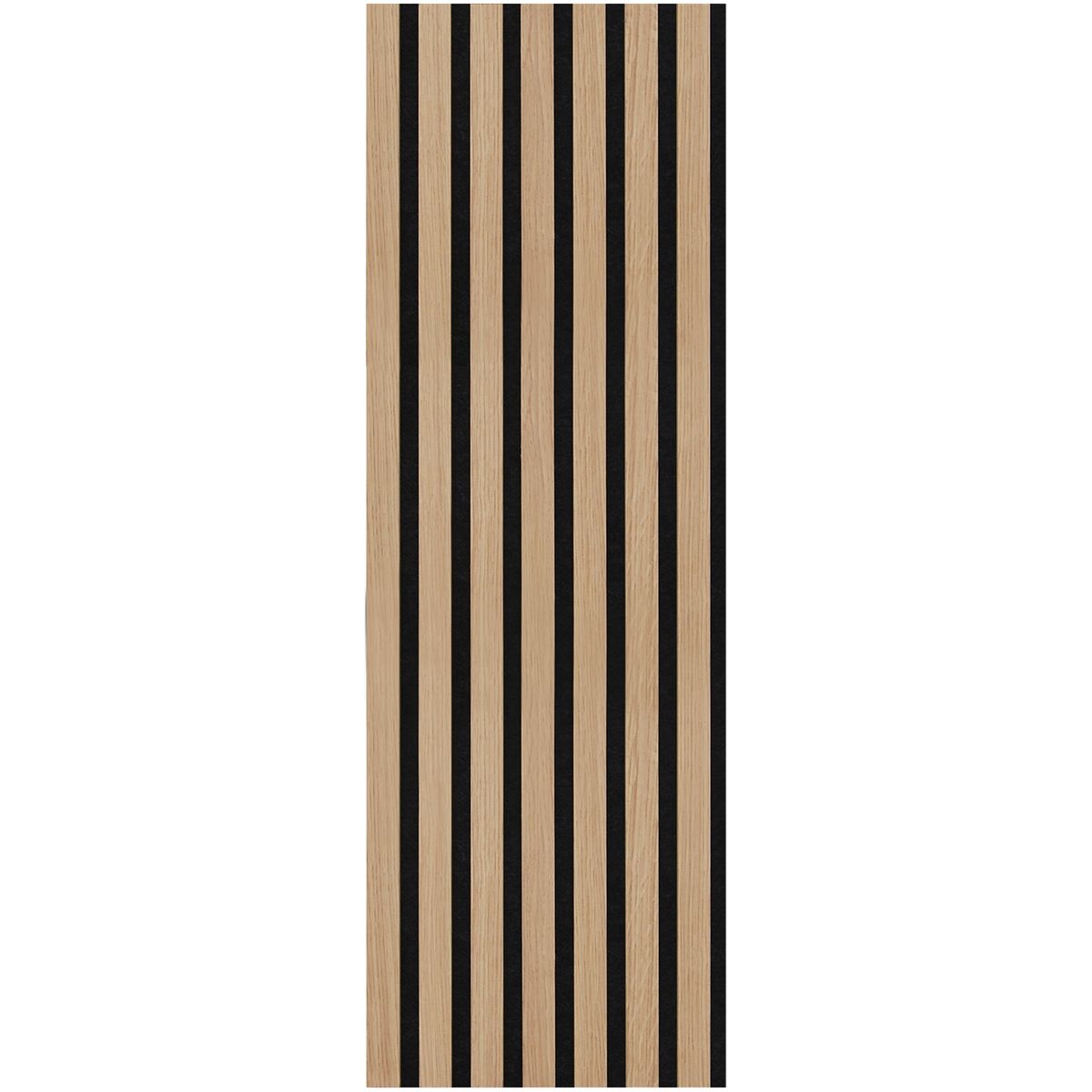 Panele ścienne 3D lamele na czarnym filcu Dąb fornir 7 lameli