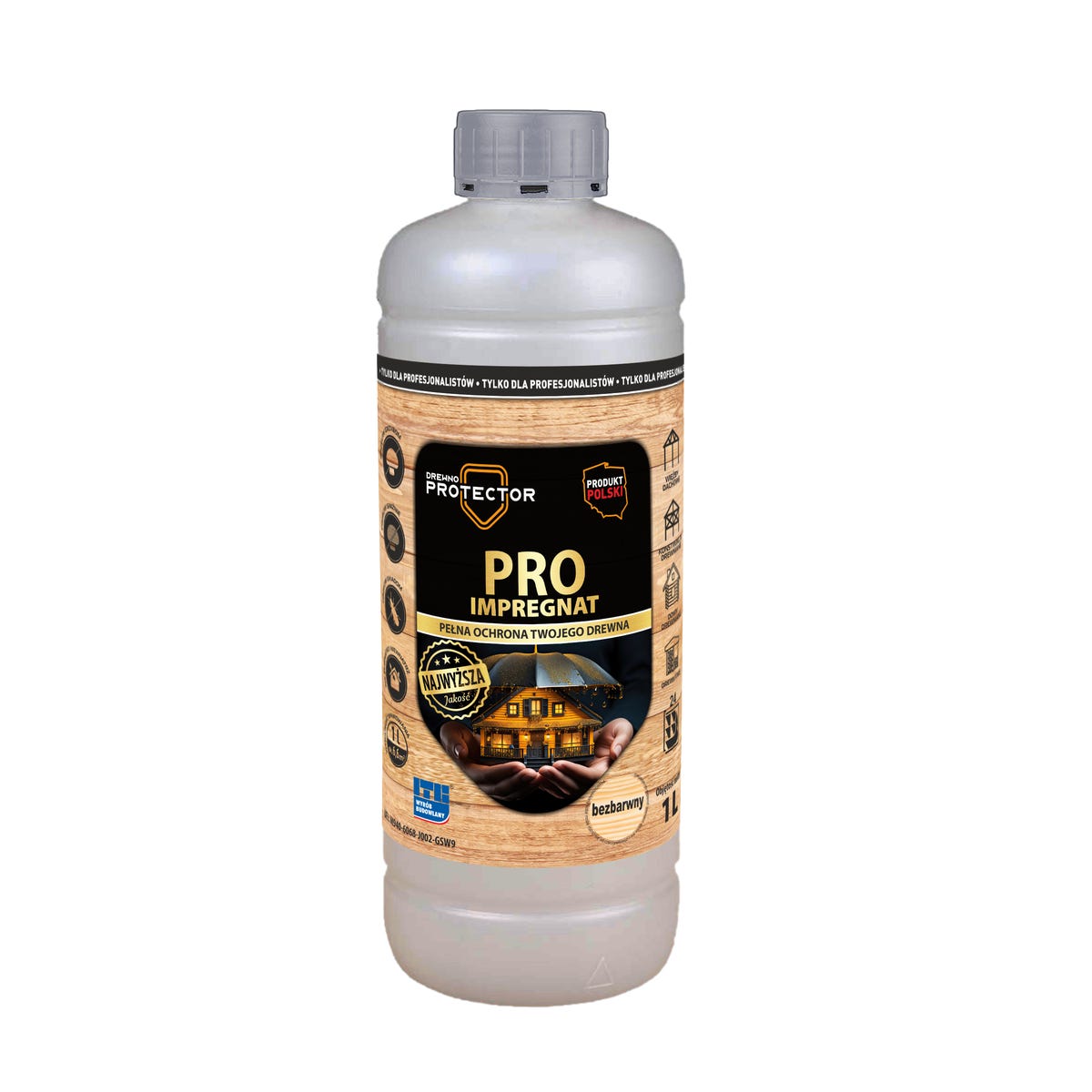 Protector Impregnat do zabezpieczenia i leczenia drewna bezbarwny 1 l