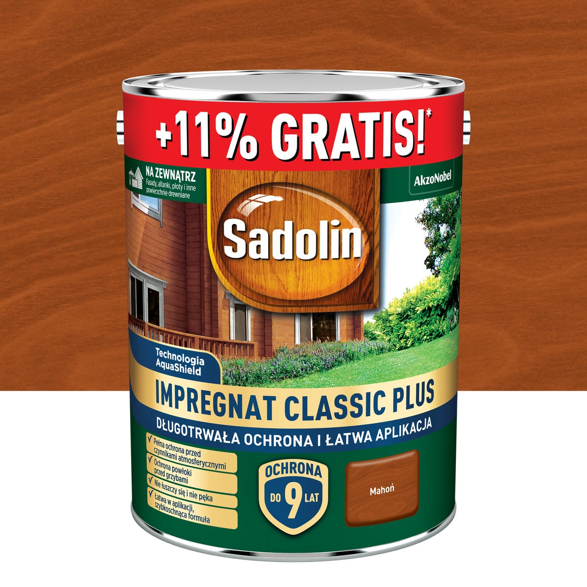 Impregnat do drewna Classic Plus mahoń 5 l Sadolin