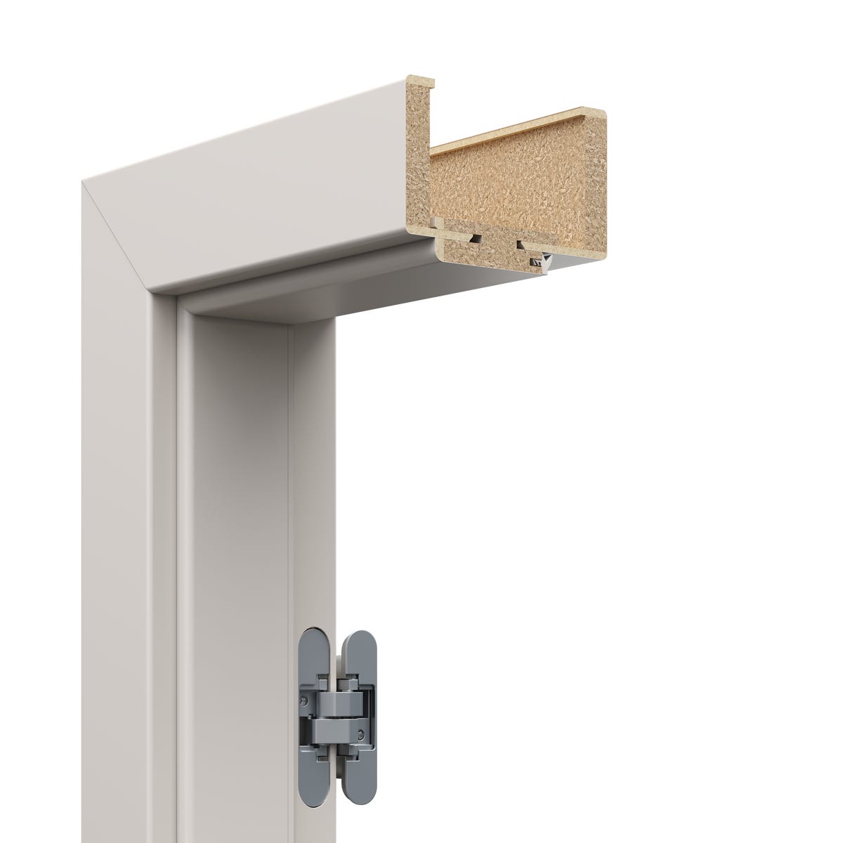 Ościeżnica regulowana kompletna bezprzylgowa Porta 60 prawa do skrzydła Vector Kaszmir zakres 160-180 mm