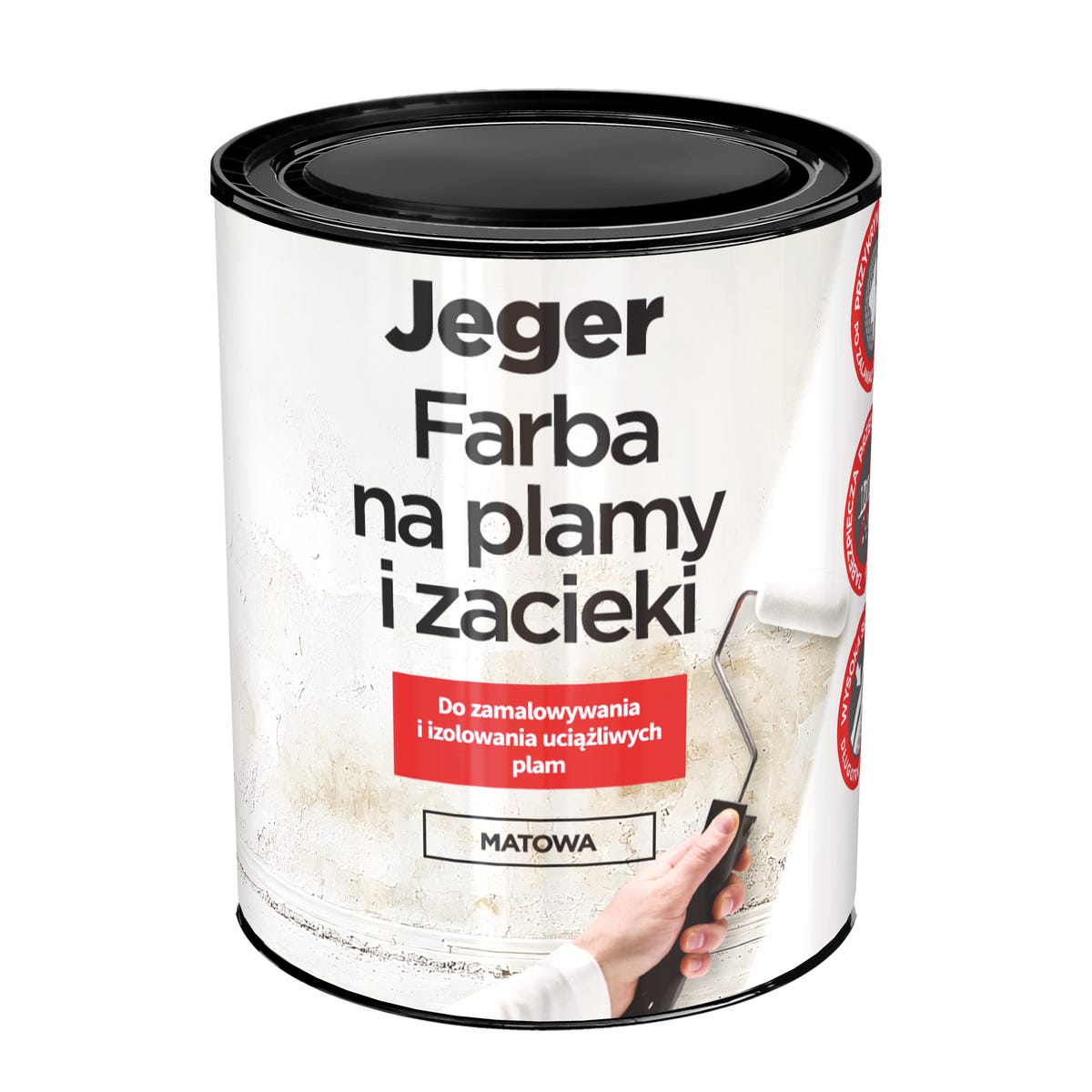 Farba na plamy i zacieki matowa 1 l Jeger