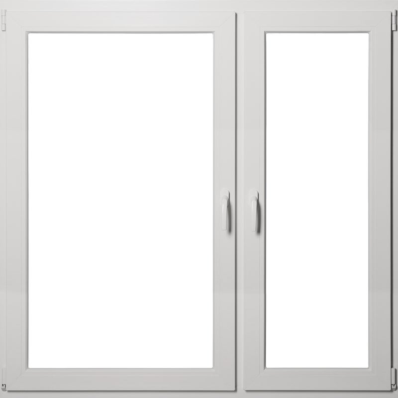 Okno PCV 3-szybowe fasadowe MD85 O34 białe 1465x1435 mm rozwierno-uchylne prawe