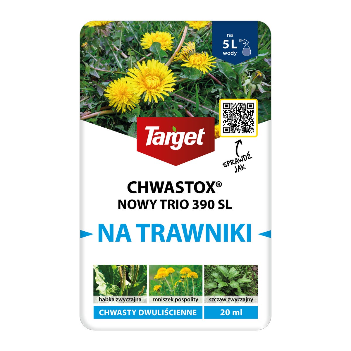 Target Środek na chwasty Chwastox Nowy Trio 390 SL 20ml