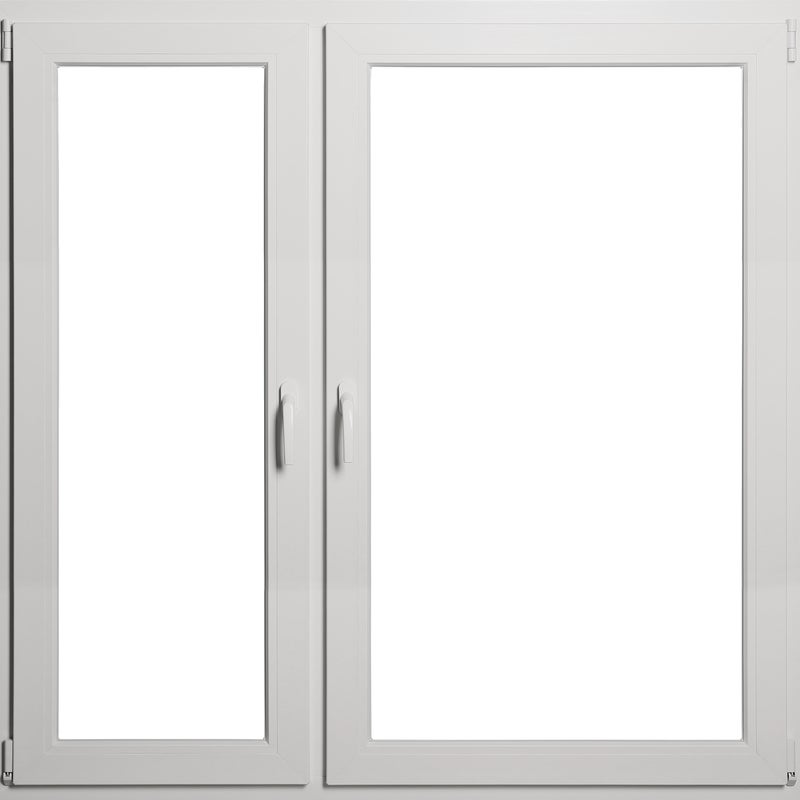 Okno PCV 3-szybowe fasadowe MD85 O35 białe 1465x1435 mm rozwierno-uchylne lewe