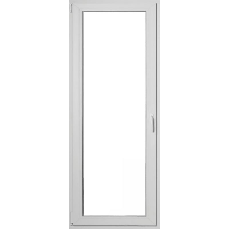 Okno PCV 3-szybowe balkonowe białe MD85 OB8 865x2295 mm rozwierno-uchylne lewe